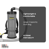 Karcher BV 11/1 Vac Pac HEPA 10 Backpack Vacuum