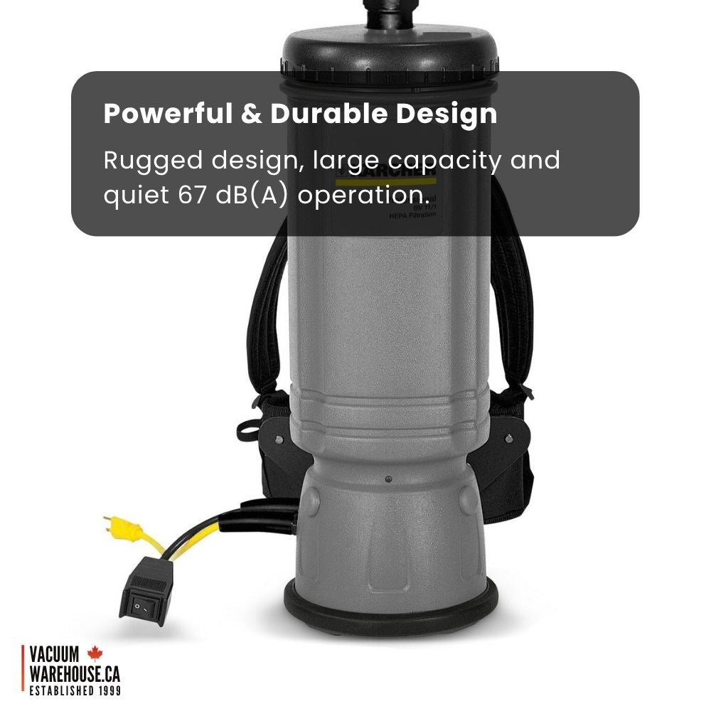 Karcher BV 11/1 Vac Pac HEPA 10 Backpack Vacuum