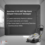 Karcher CVS 65/1 Bp Pack Carpet Vacuum Sweeper
