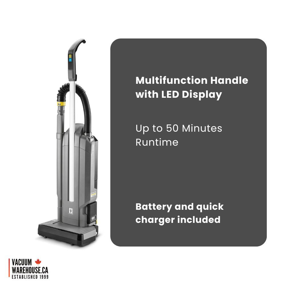 Karcher CV 30/2 Bp Pack Cordless Upright Vacuum