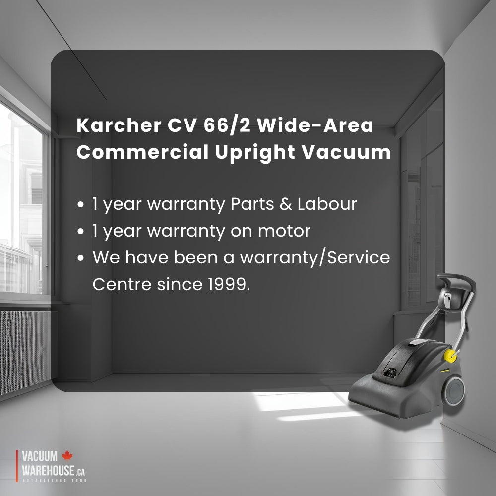 Karcher CV 66/2 Wide-Area Commercial Upright Vacuum Cleaner