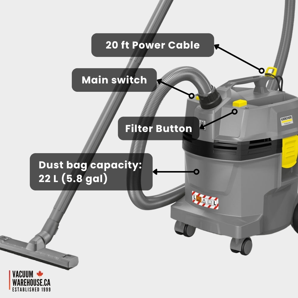 Karcher NT 22/1 Ap L Wet and Dry Vacuum Cleaner