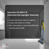 Karcher Sensor S2 HEPA 12 Commercial Upright Vacuum Cleaner