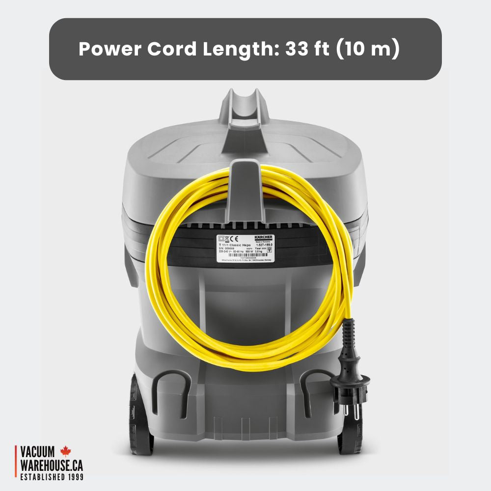 Karcher T 11/1 Classic HEPA Dry Vacuum Cleaner