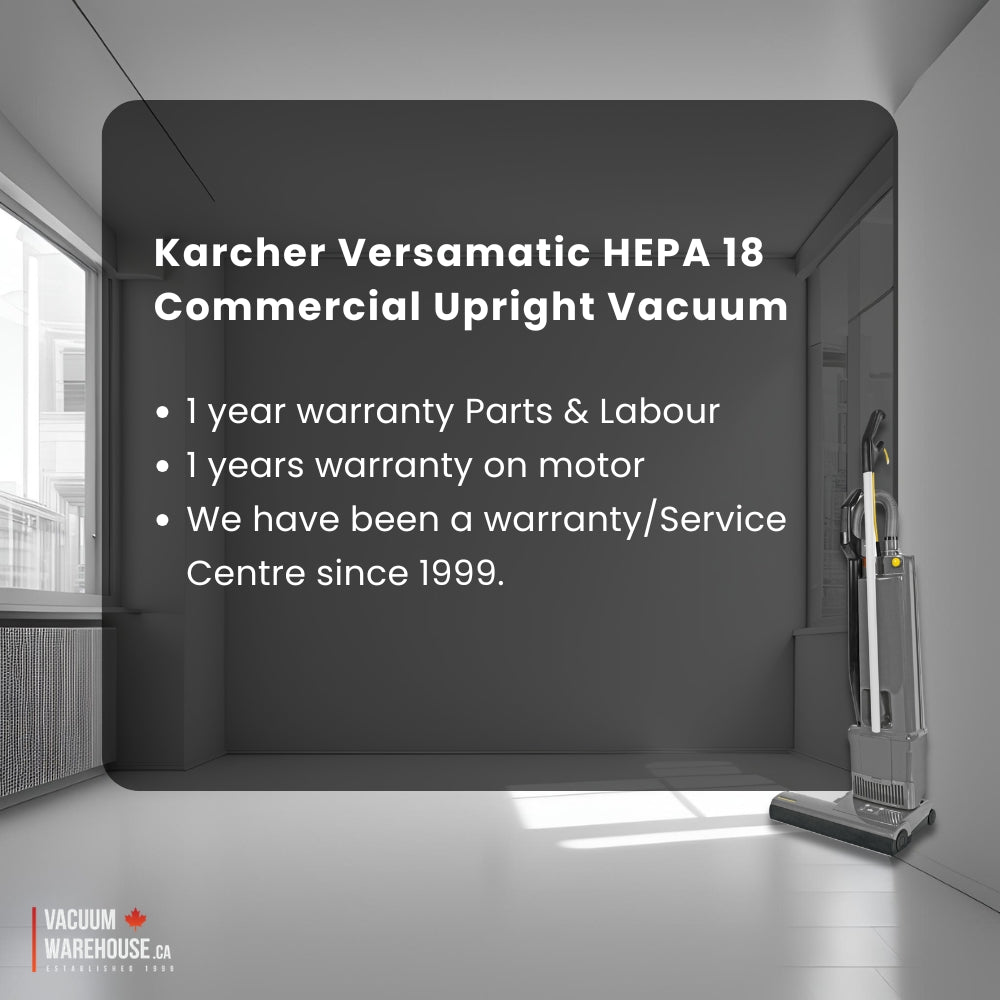 Karcher Versamatic HEPA 18 Upright Vacuum Cleaner