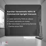 Karcher Versamatic HEPA 18 Upright Vacuum Cleaner