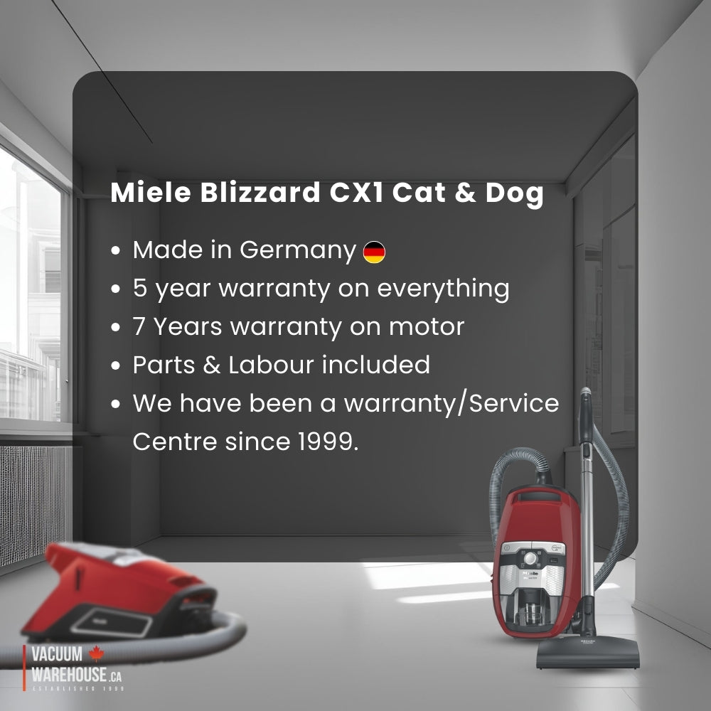 Miele Bagless CX1 Blizzard Cat and Dog Powerline Vacuum Cleaner