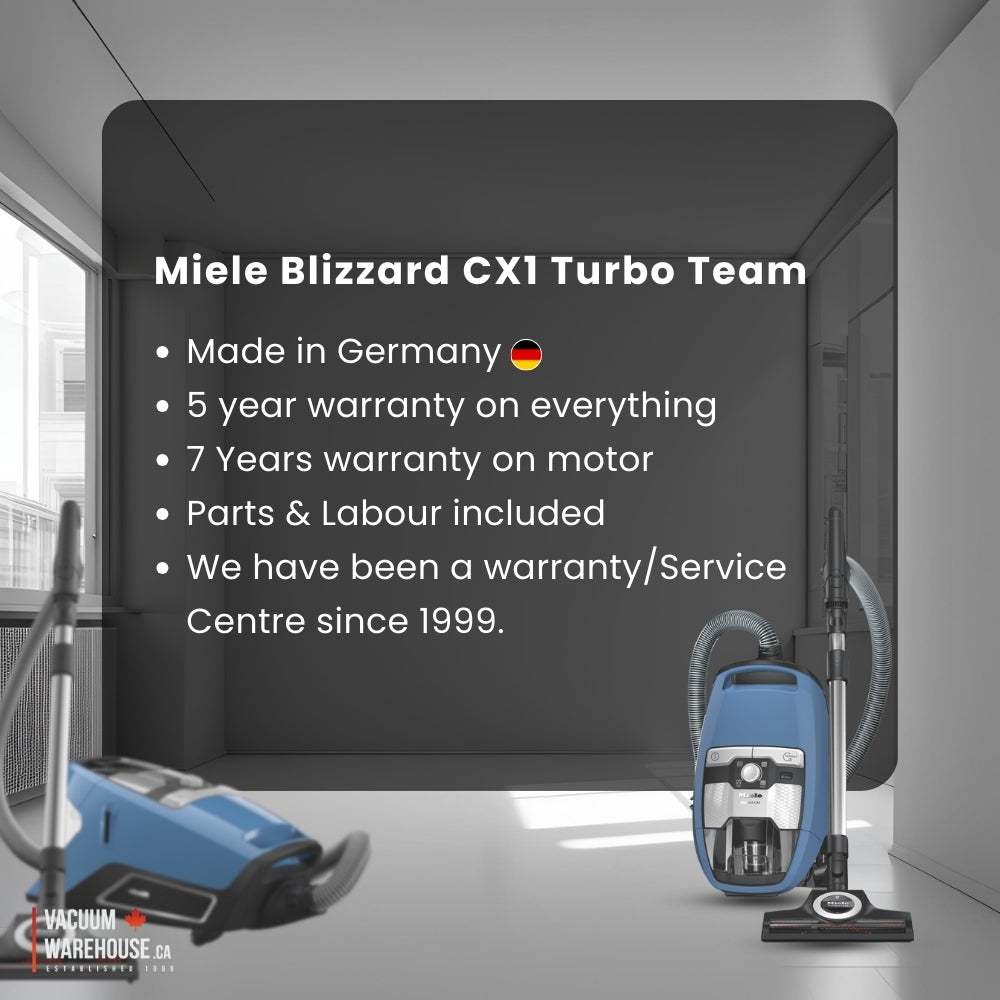 Miele Bagless CX1 Blizzard Turbo Team Powerline Vacuum Cleaner