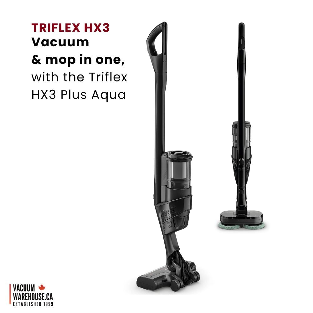 Miele Triflex HX3 Plus Aqua Cordless stick vacuum cleaners - Obsidian Black