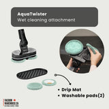 Miele Triflex HX3 Plus Aqua Cordless stick vacuum cleaners - Obsidian Black