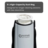 Nilfisk GD5 Battery HEPA Backpack Vacuum Cleaner