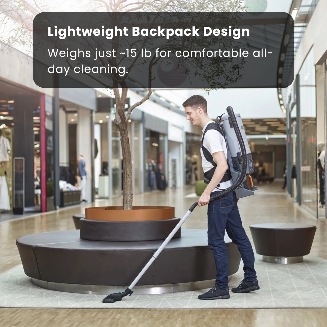 Nilfisk GD5 Battery HEPA Backpack Vacuum Cleaner