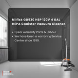 Nilfisk GD930 HSP 120V 4 GAL HEPA Canister Vacuum Cleaner