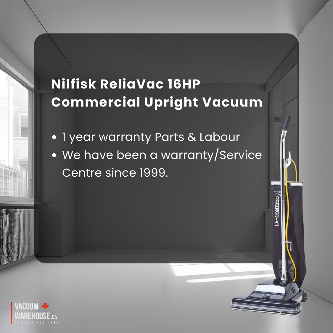 Nilfisk ReliaVac 16HP Commercial Upright Vacuum Cleaner