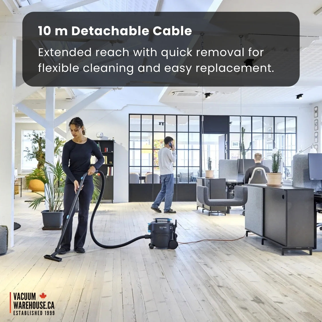 Nilfisk VP300 HEPA Canister Commercial Vacuum Cleaner