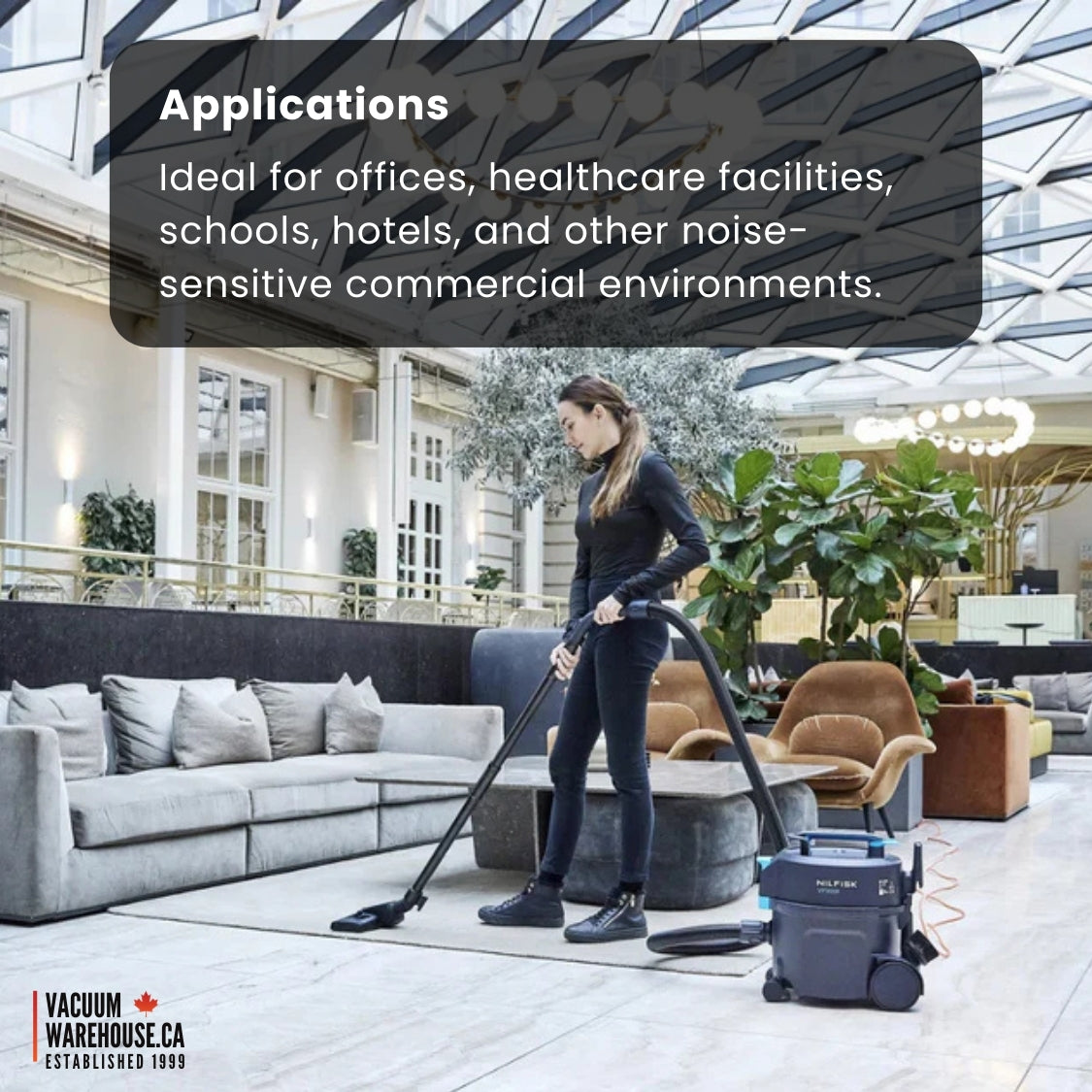 Nilfisk VP300 HEPA Canister Commercial Vacuum Cleaner