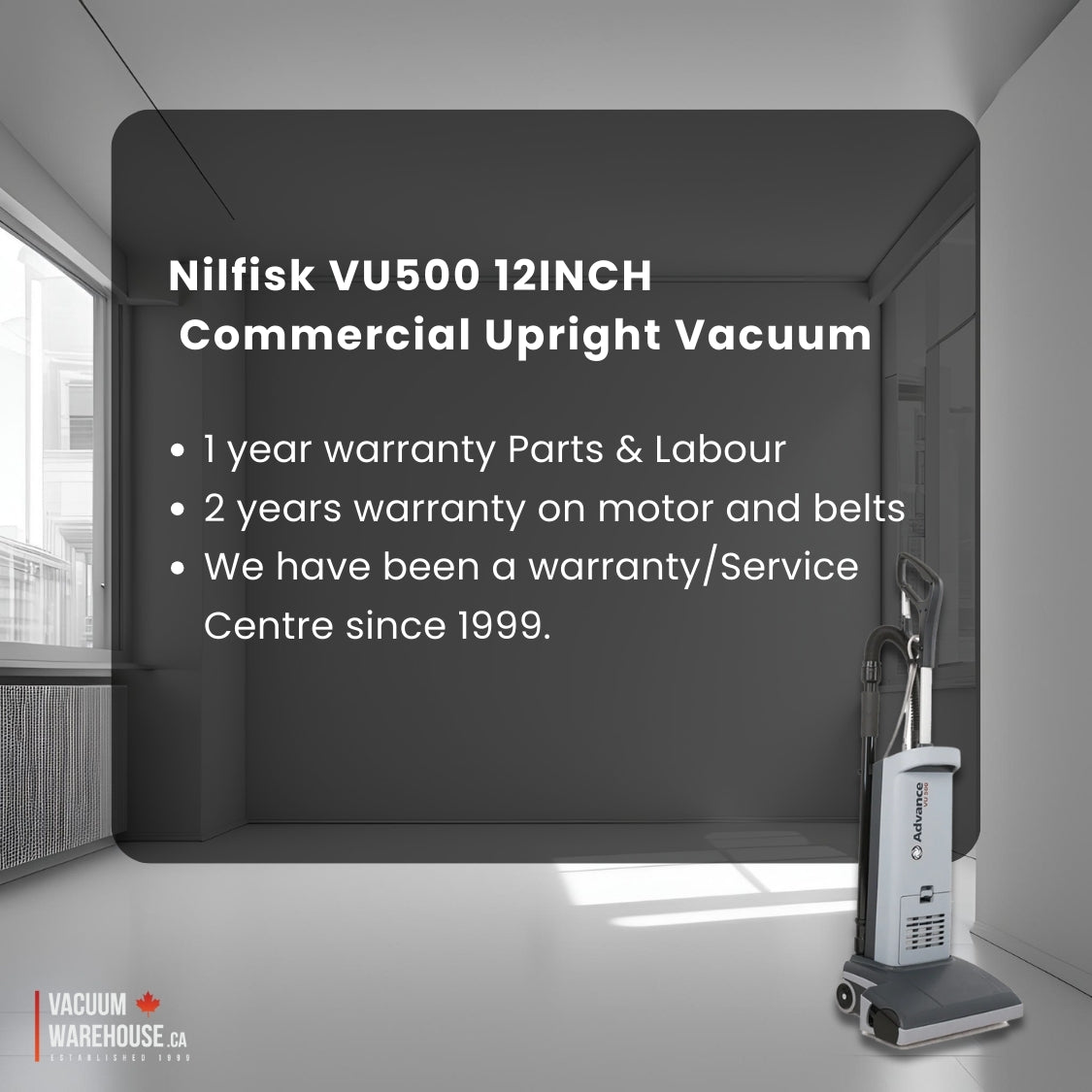 Nilfisk VU500 12INCH Commercial Upright Vacuum US - 107404753