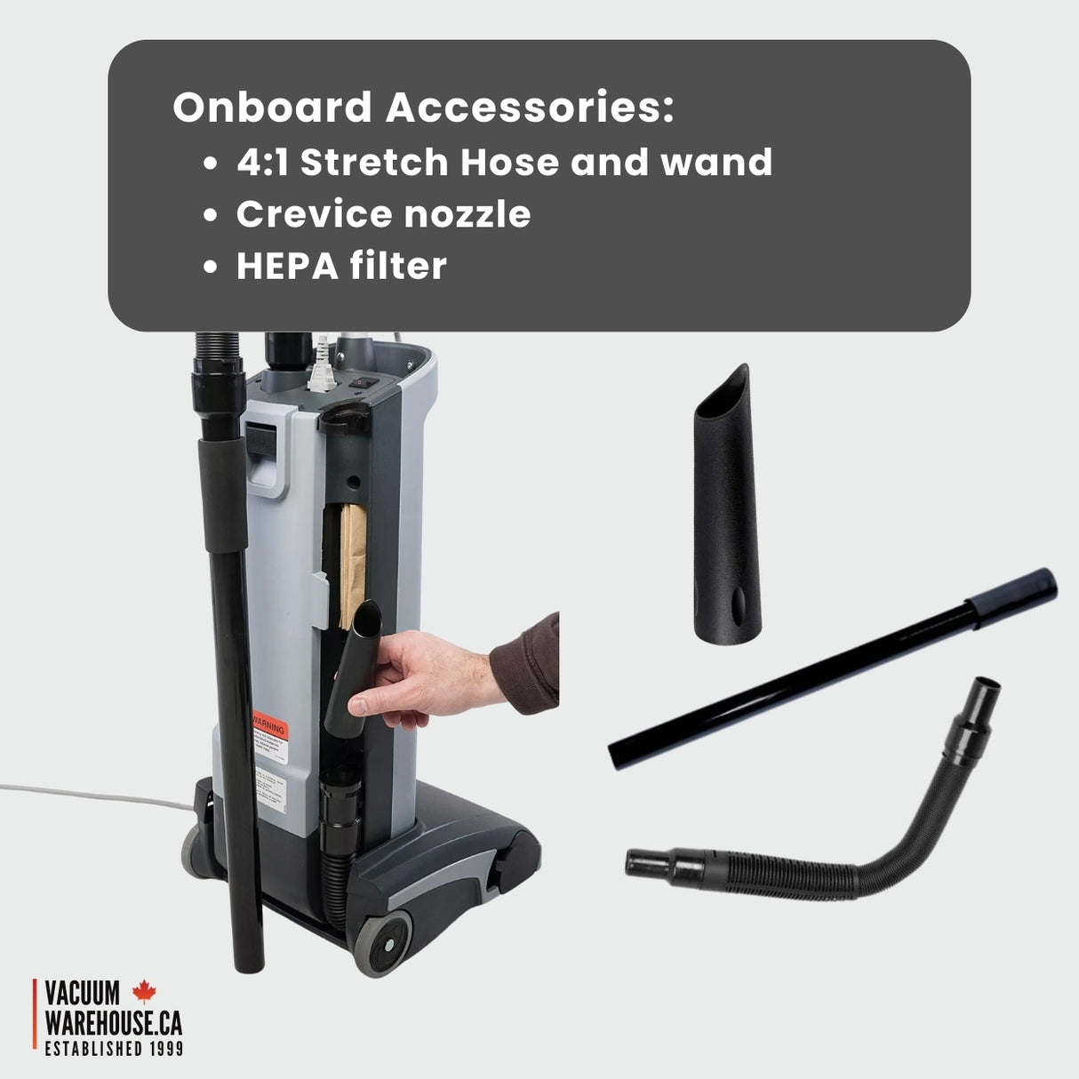 Nilfisk VU500 12INCH Commercial Upright Vacuum Cleaner