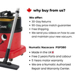 Numatic Nacecare  PSP380 Commercial Vacuum Cleaner