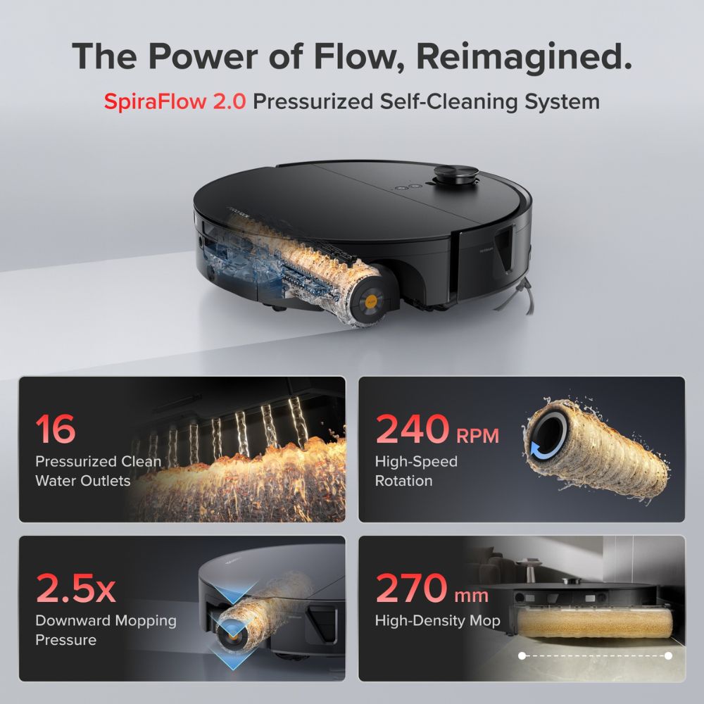 Roborock Saros 20 Flow Robot Vacuum Cleaner & Mop