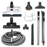 SEBO 35FT PREMIUM CENTRAL VACUUM KIT WITH WHITE ET-1 POWER HEAD