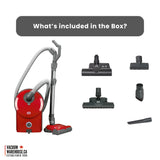 Sebo Airbelt D4 Premium Canister Vacuum Cleaner - Red