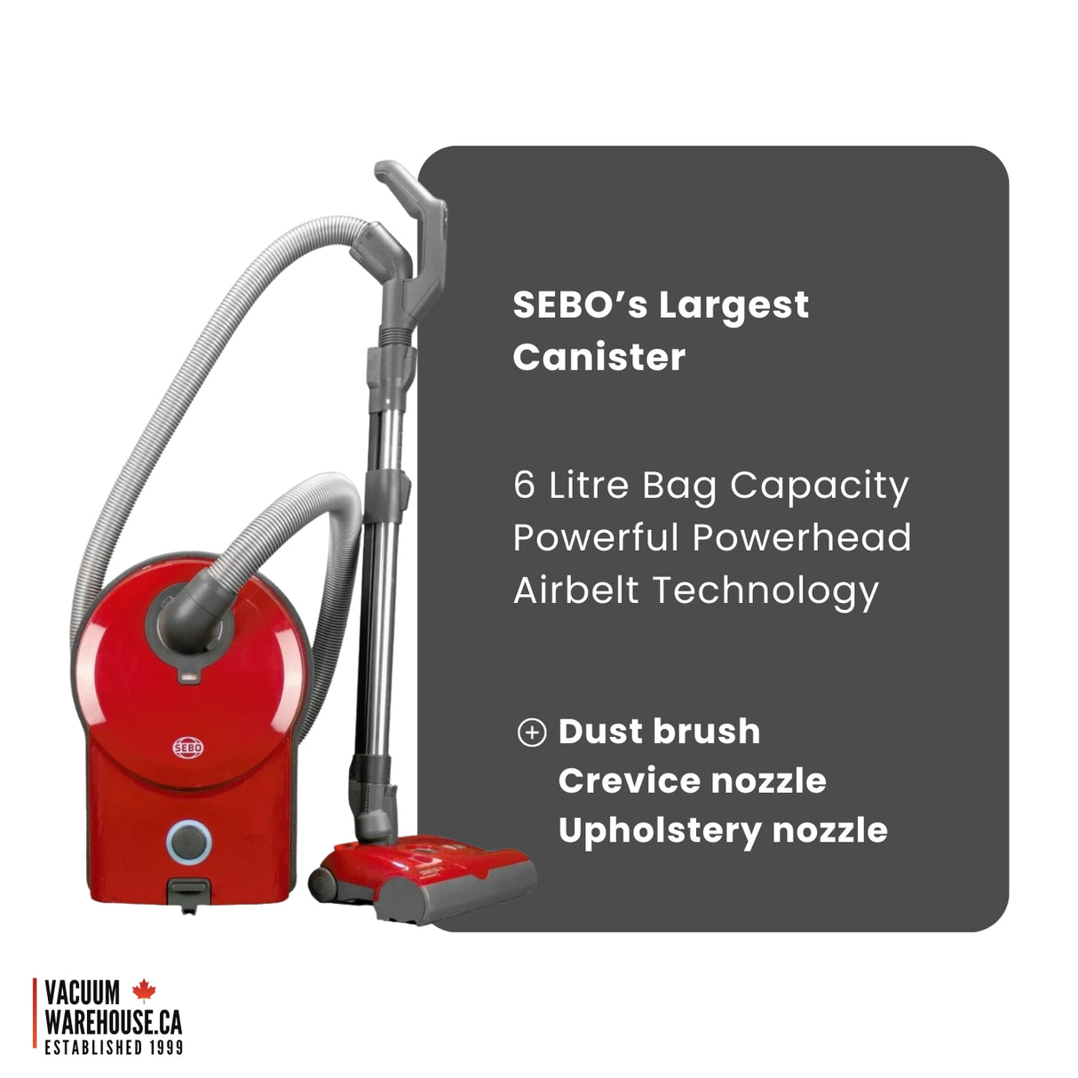 Sebo Airbelt D4 Premium Canister Vacuum Cleaner