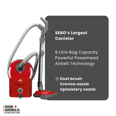 Sebo Airbelt D4 Premium Canister Vacuum Cleaner