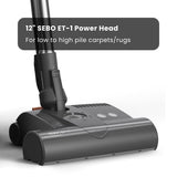 Sebo Airbelt E3 Premium Canister Vacuum Cleaner - Graphite - VacuumWhouse - 91648FC