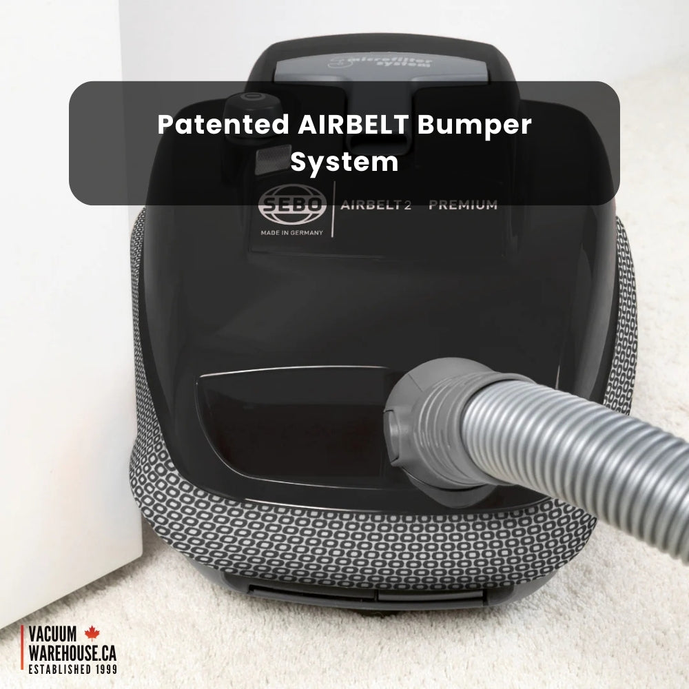 Sebo Airbelt K2 Turbo Canister Vacuum Onyx Black Color