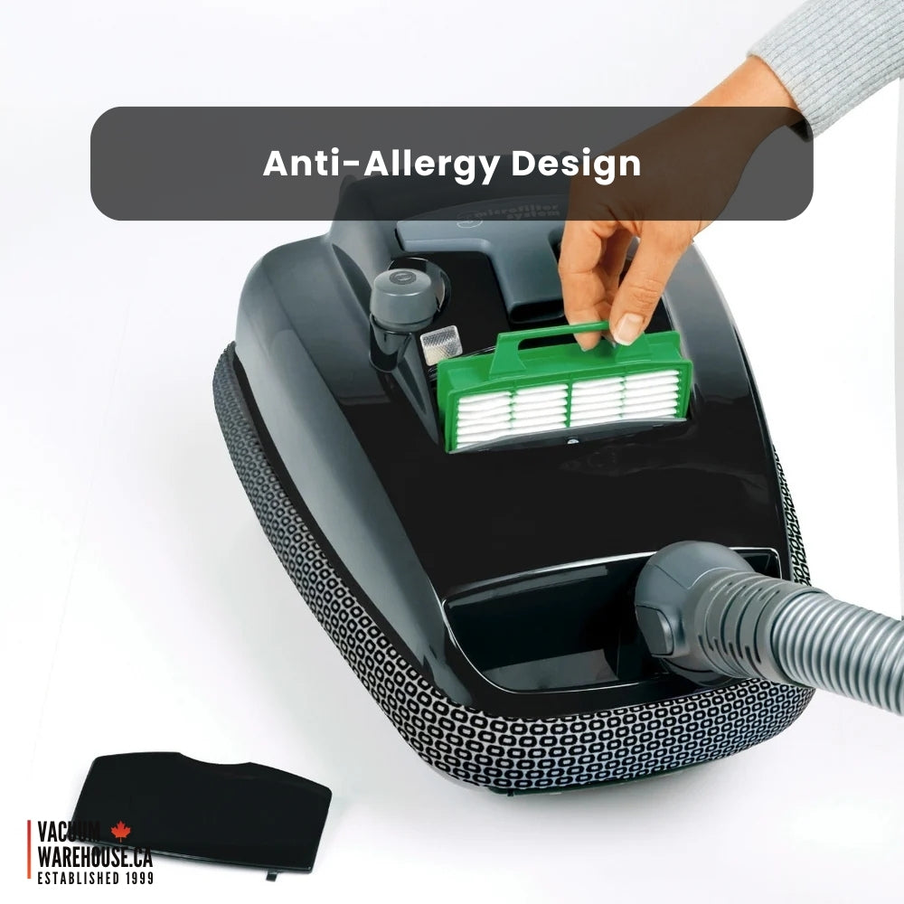 Sebo Airbelt K2 Turbo Canister Vacuum Onyx Black Color