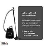 Sebo Airbelt K2 Turbo Canister Vacuum Onyx Black Color