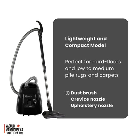 Sebo Airbelt K2 Turbo Canister Vacuum Onyx Black Color