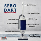 Sebo Dart Upright Vacuum Cleaner