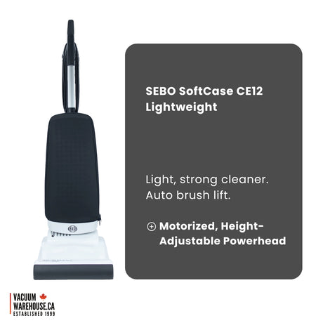 Sebo Softcase CE12 Lightweight Upright Vacuum