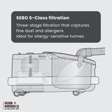 Sebo Airbelt D1 Canister vacuum cleaner - Black Cherry