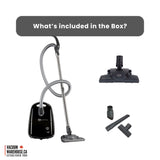 Sebo Airbelt E1 Kombi Canister Vacuum Cleaner - Black