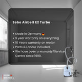 Sebo Airbelt E2 Turbo Canister Vacuum Cleaner
