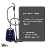 Sebo Airbelt E2 Turbo Canister Vacuum Cleaner - Dark Blue