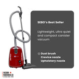 Sebo Airbelt E2 Turbo Canister Vacuum Cleaner - Red