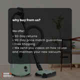 Sebo Airbelt E3 Premium Canister Vacuum Cleaner - Graphite - VacuumWhouse - 91648FC