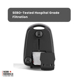 Sebo Airbelt E3 Premium Canister Vacuum Cleaner - Graphite - VacuumWhouse - 91648FC