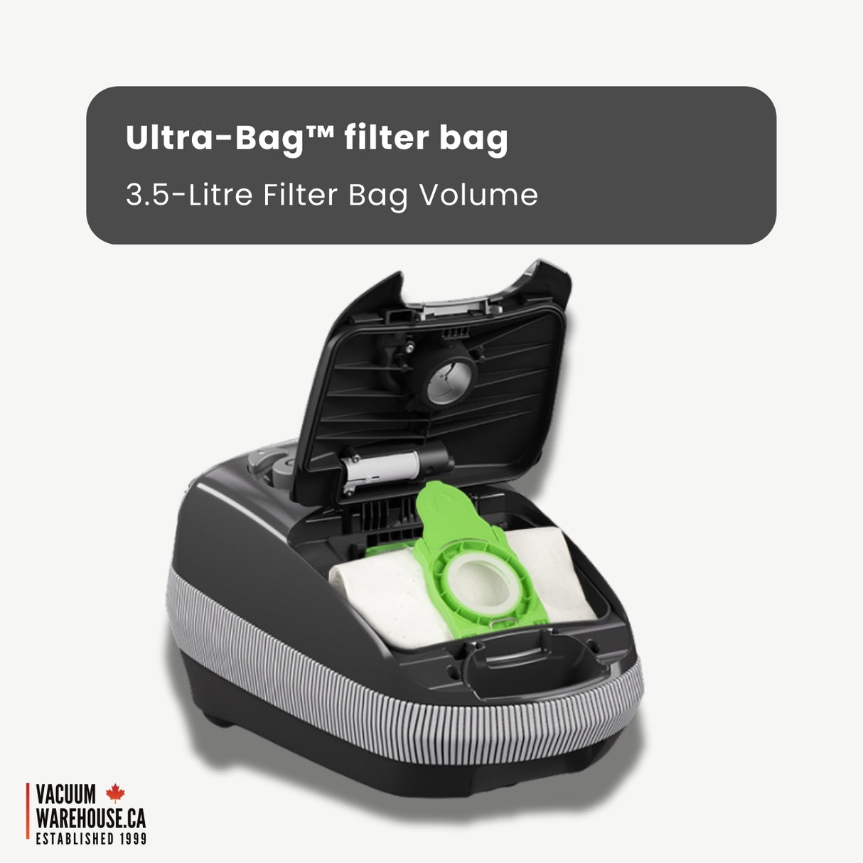 Sebo Airbelt E3 Premium Canister Vacuum Cleaner - Graphite - VacuumWhouse - 91648FC