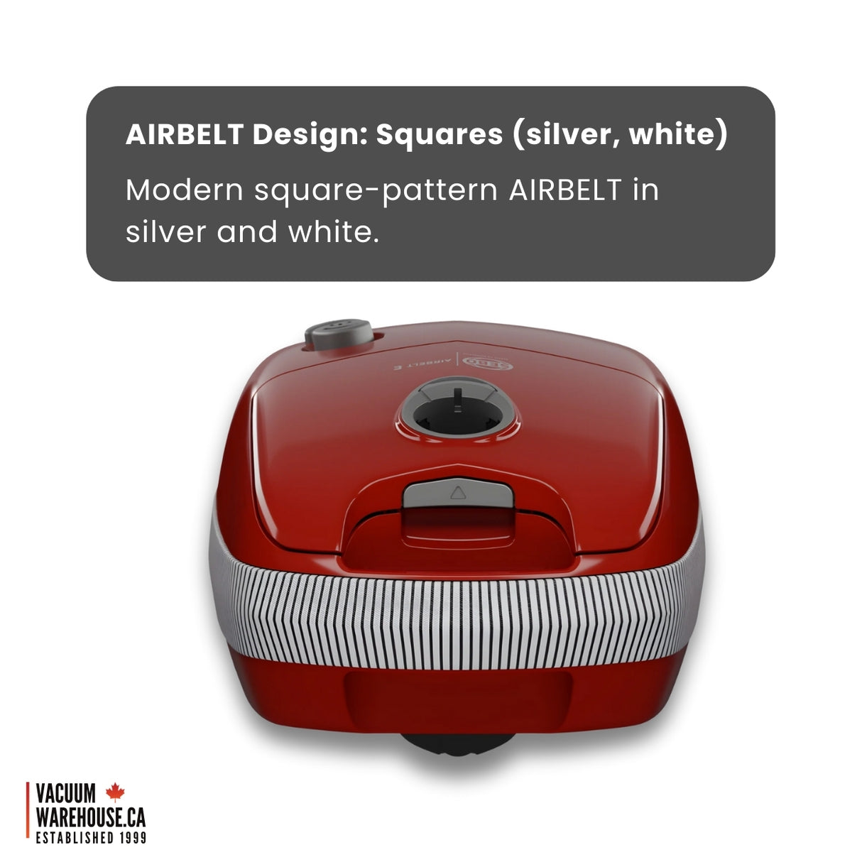 Sebo Airbelt E3 Premium Canister Vacuum Cleaner - Red - VacuumWhouse - 91642FC