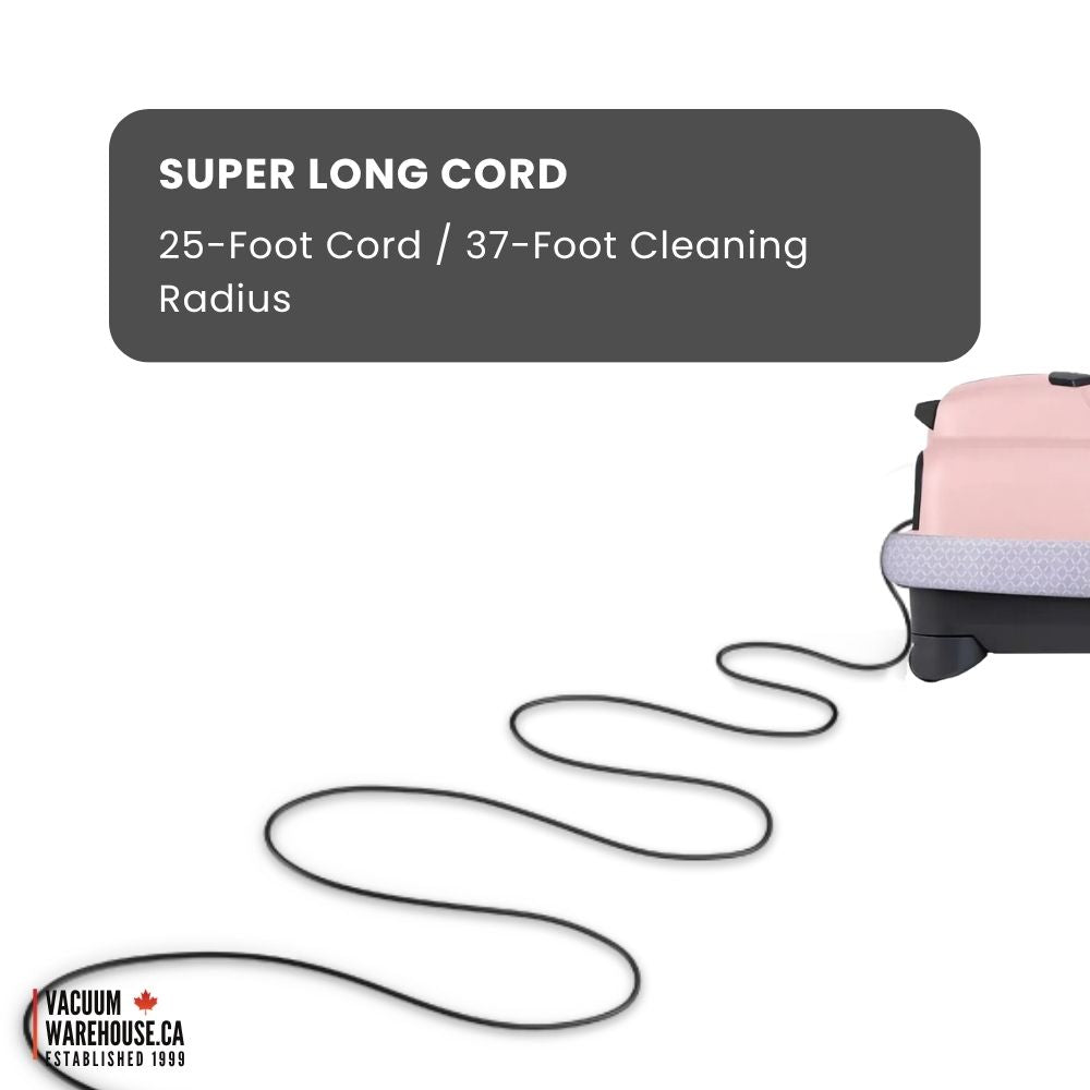 Sebo Airbelt K2 Kombi Canister Vacuum Cleaner - Pastel Pink