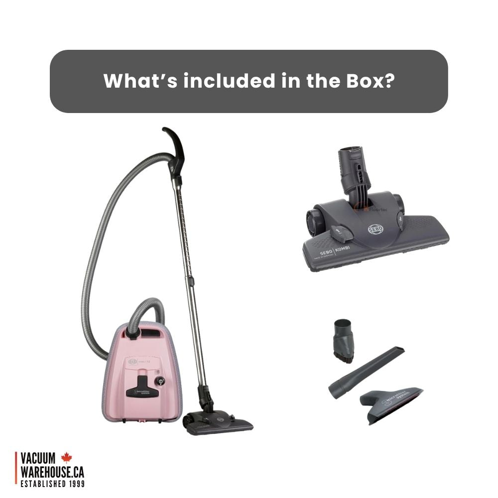 Sebo Airbelt K2 Kombi Canister Vacuum Cleaner - Pastel Pink