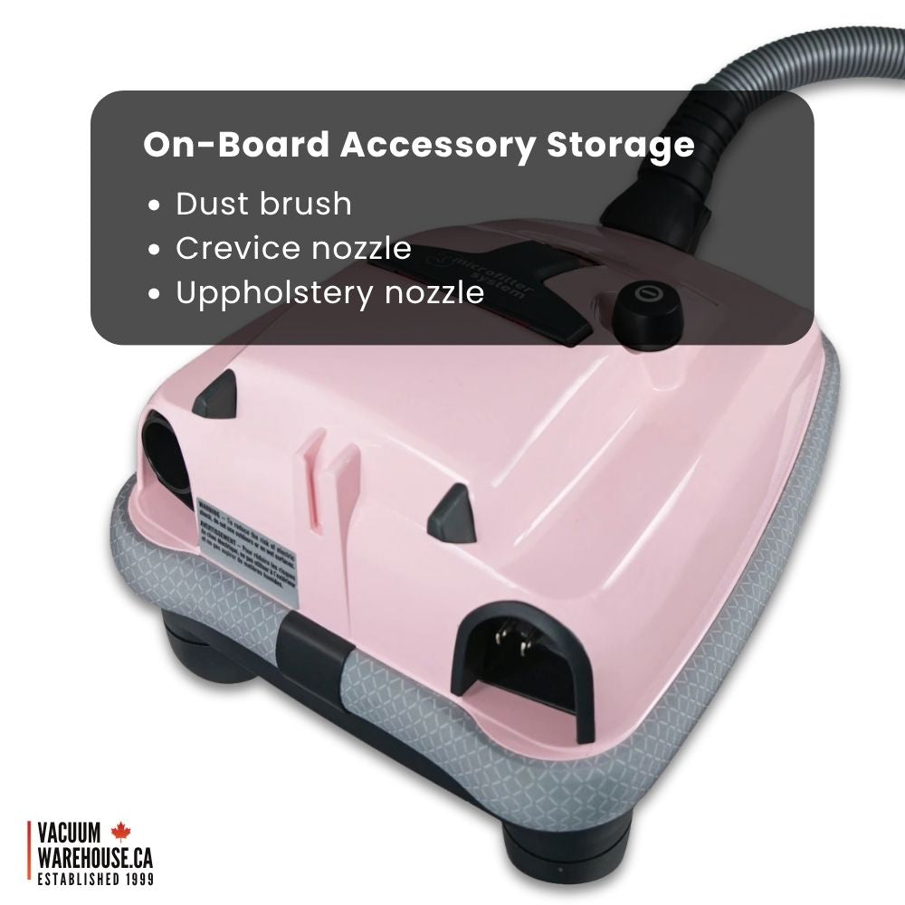 Sebo Airbelt K2 Kombi Canister Vacuum Cleaner - Pastel Pink