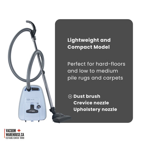Sebo Airbelt K2 Turbo Canister Vacuum Cleaner - Pastel Blue