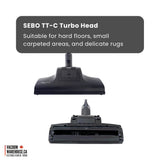 Sebo Airbelt K2 Turbo Canister Vacuum Cleaner - Volcano Red