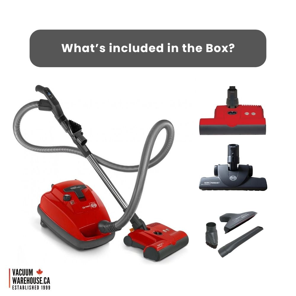 Sebo Airbelt K3 Premium Canister Vacuum Cleaner - Red